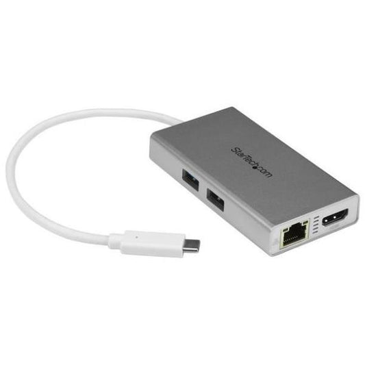 Mini dock USB-C a HDMI 4K con hub USB_0