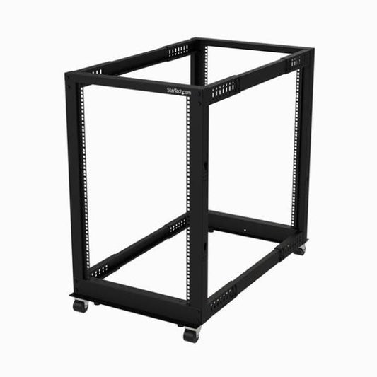 Armadio Server Rack a telaio aperto 18U 4 staffe_0