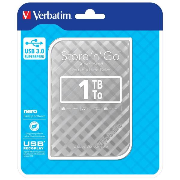 Verbatim Store n Go 2,5      1TB USB 3.0 silver Gen 2       53197_1