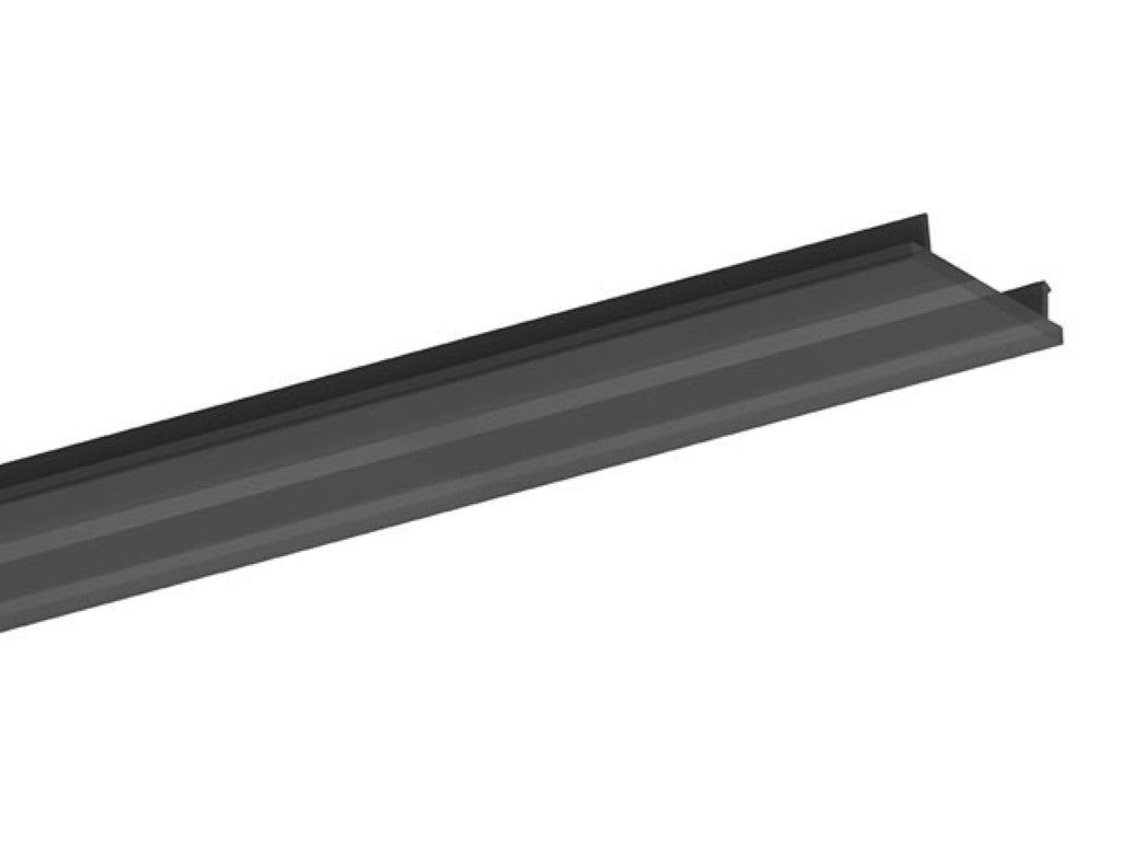 DIFUSOR PMMA PARA PERFIL LED ALU-EPOXY - 2 METROS - PRETO FOSCO_0