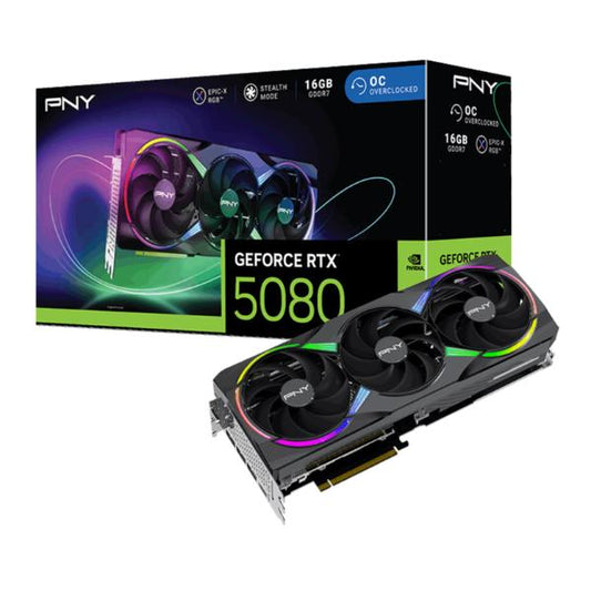 Grafikkarte PNY GeForce RTX 5080 ARGB OC / Preto / VCG508016TFXXPB1-O_0