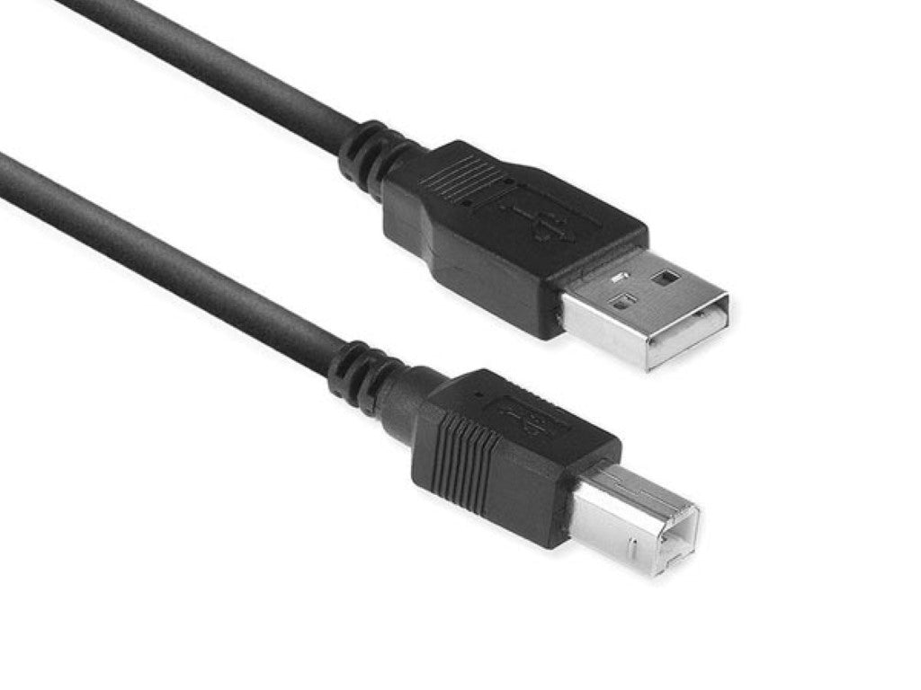 Cabo de ligação USB 2.0 macho A - macho B - 1.8 m_0