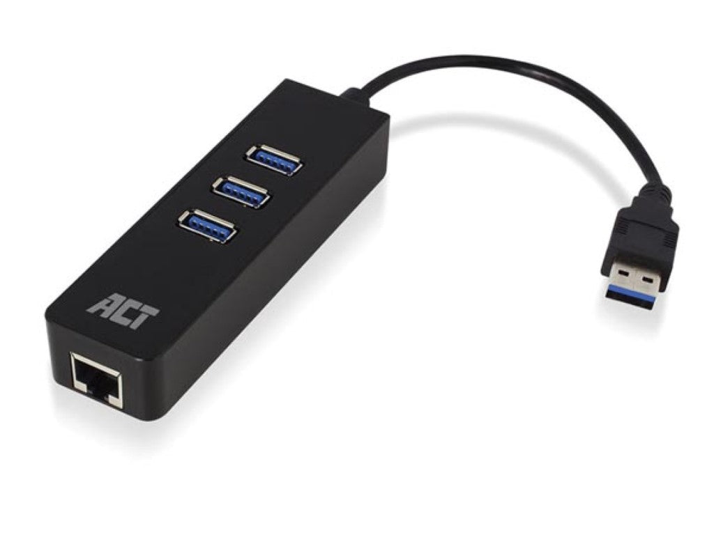 Porta USB 3.2 hub 3 Gen1 com porta de rede Gigabit_0