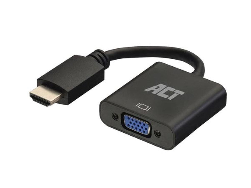 Cabo adaptador HDMI macho para VGA fêmea, com áudio - 0.15 m_0