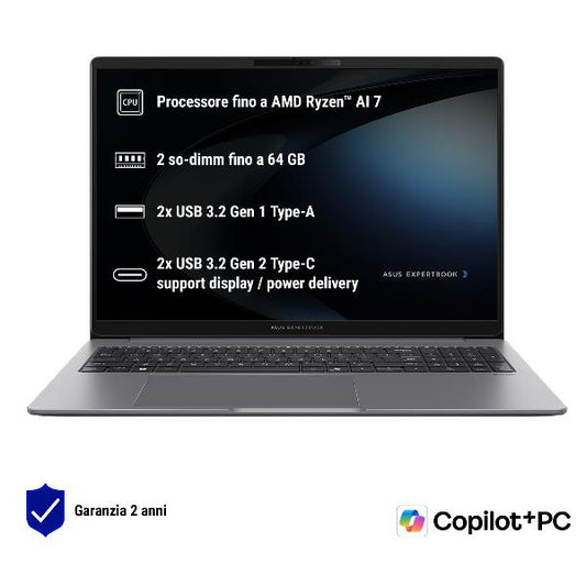 Laptop ASUS Expertbook PM3 Series / Preto / 90NX0981-M000D0_0