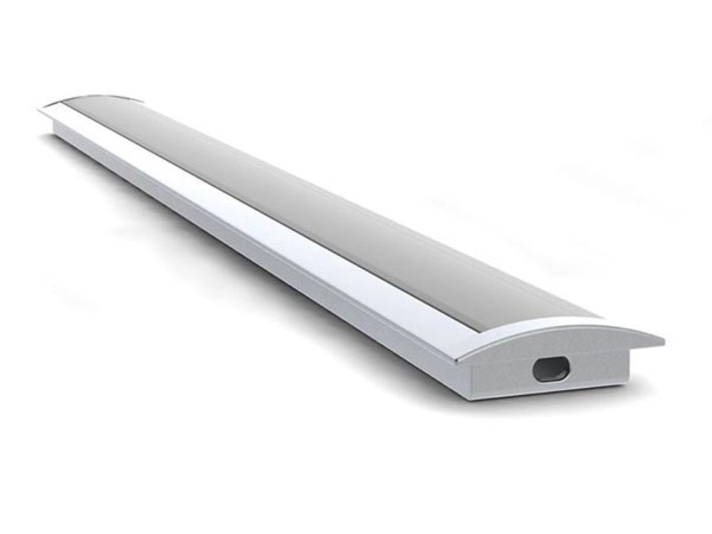 ENCASTRADA SLIMLINE WIDE 8 mm - ANODIZADO EM PRATA - PERFIL LED DE ALUMÍNIO - 2 m_0