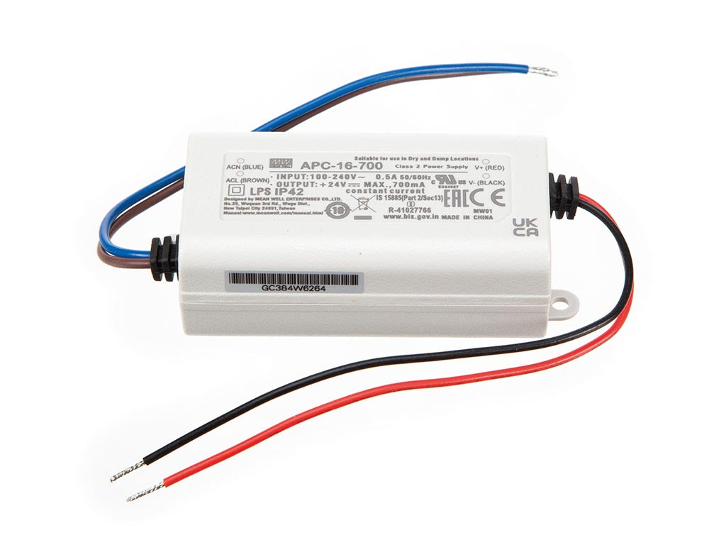 FONTE DE CORRENTE CONTÍNUA PARA ILUMINAÇÃO LED - SAÍDA ÚNICA - 700 mA - 16 W_0