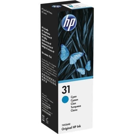 Botella de Tinta Original HP nº31/ Cian_0