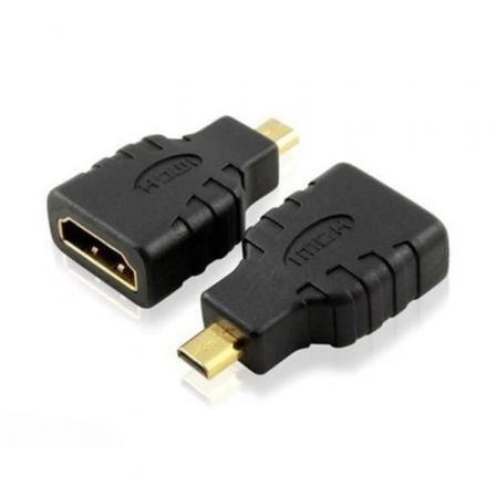 Adaptador 3GO AMHDMI/ HDMI Hembra - Micro HDMI Macho / Preto / 3GO-ADP_AMHDMI