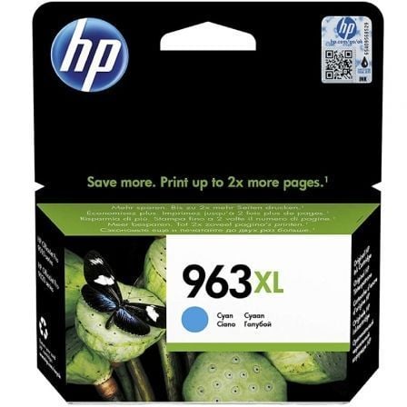 Cartucho de Tinta Original HP nº963 XL Alta Capacidad/ Cian_0