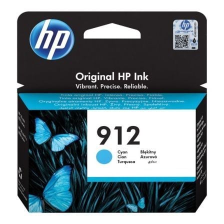 HP 912 Cyan Original Ink Cartridge cartucho de tinta 1 pieza(s) Rendimiento estándar_0