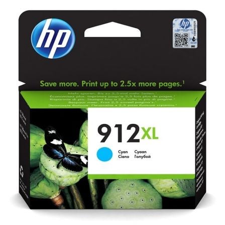 Cartucho de Tinta Original HP nº912 XL Alta Capacidad/ Cian_0