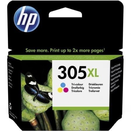 Cartucho de Tinta Original HP nº305 XL Alta Capacidad/ Tricolor_0