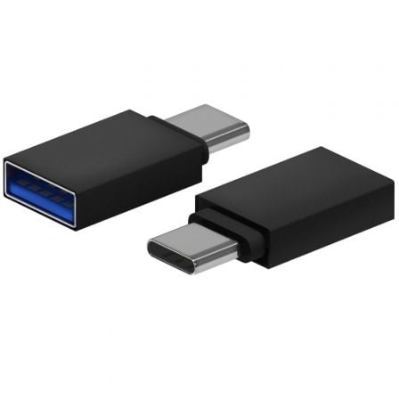 Adaptador USB 3.2 AISENS A108-0717 / USB Hembra - USB Tipo-C Macho / Preto