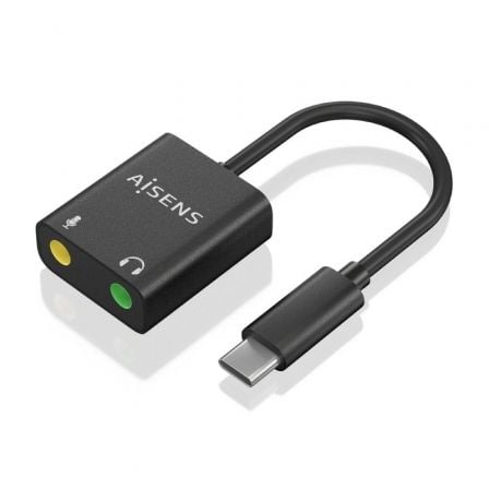 Tarjeta de Sonido Aisens A109-0767/ USB-C Macho - 2xJack 3.5 Hembra_0