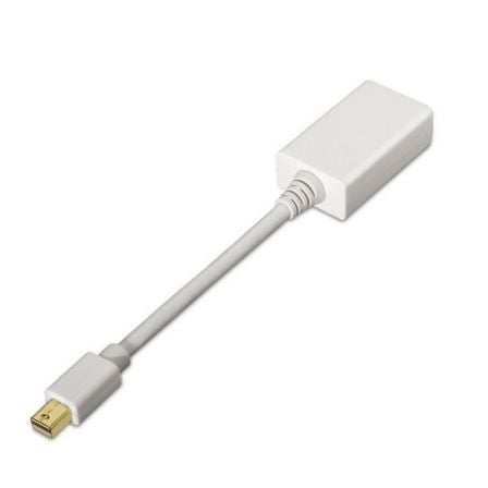 Cable Conversor AISENS A125-0138 / Mini DisplayPort Macho - HDMI Hembra / 15cm / Branco