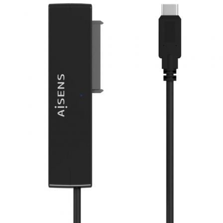 Adaptador para Discos Duros 2.5"/3.5" Aisens ASE-35C02B/ USB Tipo-C - SATA/ con Alimentador_0