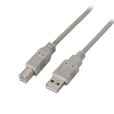 Cabo USB 2.0 AISENS / Beige / A101-0004 / 4.5m / Até 2.5W / 60Mbps