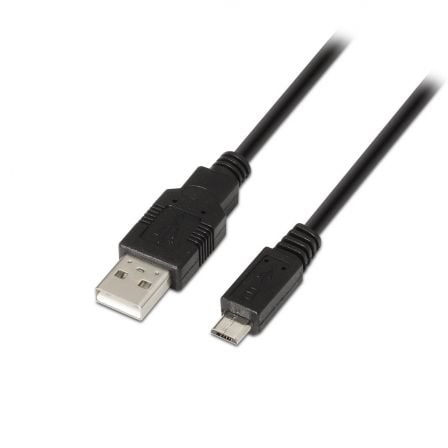 Cabo USB 2.0 Aisens / MicroUSB Macho / 3m / Preto / A101-0029