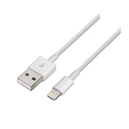 Cabo Lightning AISENS A102-0035 / Blanco / 1m / 60Mbps