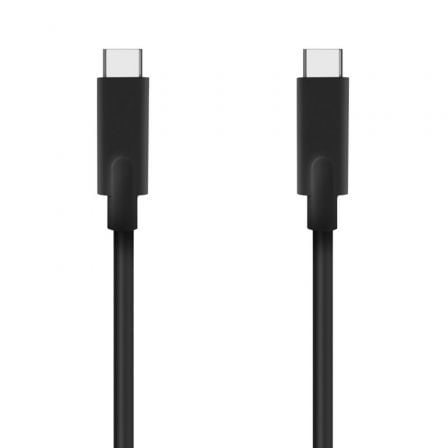 Cabo USB-C Aisens A107-0707 5GBPS 3A 60W / USB Tipo-C Macho para USB Tipo-C Macho/ 60W / 625Mbps / 5m / Preto