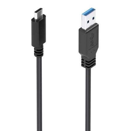 Cabo USB 3.1 Tipo-C AISENS A107-0860 / 10Gbps / 2m / Preto