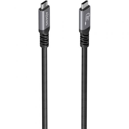 Cable USB 3.2 Tipo-C Aisens  A107-0992/ USB Tipo-C Macho - USB Tipo-C Macho/ Hasta 60W/ 5Gbps/ 10m/ Negro_0