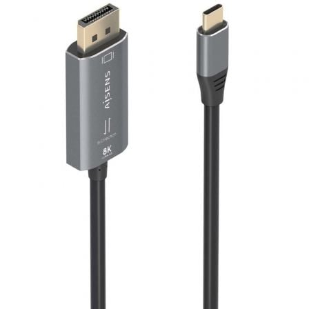 Cable Conversor Aisens A109-0880/ USB Tipo-C Macho - DisplayPort Macho/ 1.8m/ Negro_0
