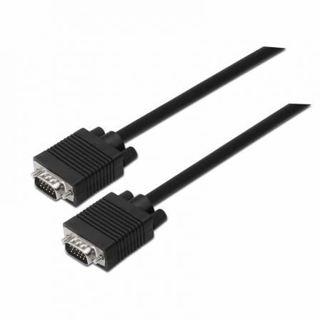 Cabo SVGA AISENS A113-0070 / VGA Macho - VGA Macho / 5m / Preto