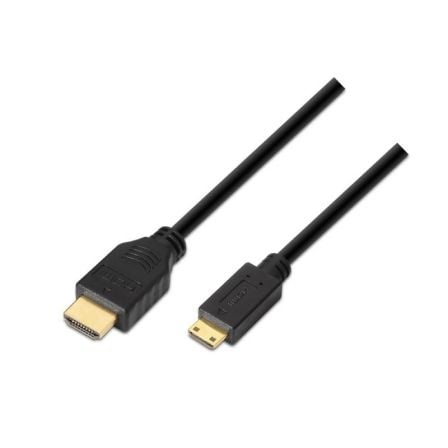 Cabo HDMI AISENS A119-0115 / HDMI Macho - Mini HDMI Macho / Até 10W / 720Mbps / 3m / Preto