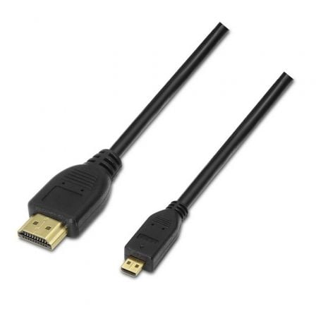 Cabo Micro HDMI Aisens A119-0116 / Preto / 80cm / 720Mbps / Até 10W