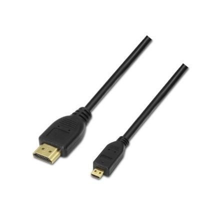 Cabo Micro HDMI Aisens A119-0117 / Preto / 1.8m / Até 10W / 720Mbps