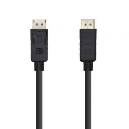 Cable DisplayPort 1.2 4K Aisens A124-0388/ DisplayPort Macho - DisplayPort Macho/ Hasta 5W/ 2300Mbps/ 10m/ Negro_0