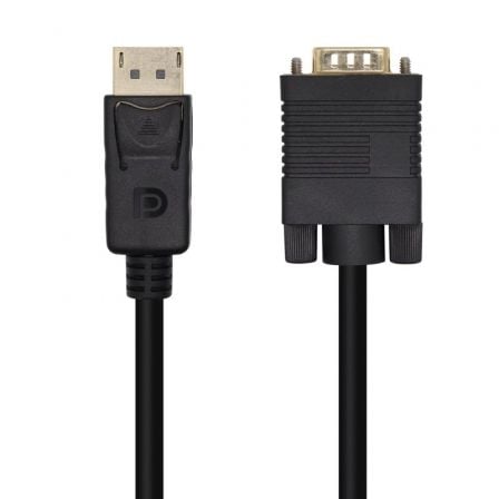Cabo Conversor AISENS A125-0462 / DisplayPort Macho - VGA Macho / Preto / 3m