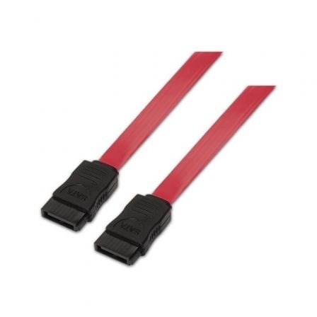 Cabo SATA AISENS A130-0153 / Vermelho / 50cm / Até 768Mbps