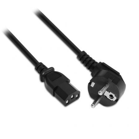 Cabo Alimentação AISENS A132-0167 / CEE(7-7) Macho - C13 Fêmea / Até 1500W / 1.5m / Preto