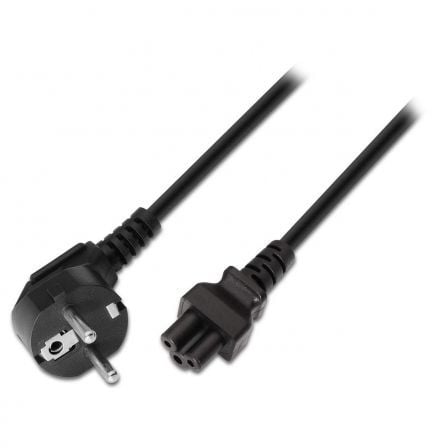 Cabo de Alimentação AISENS / CEE(7-7) Macho - C5 Fêmea / 1.5m / Até 1500W / A132-0172