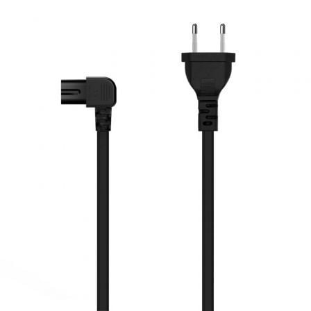 Cabo de Alimentação Forma 8 Aisens A132-0598 / CEE7/16 Macho para C7 Fêmea / 1500W / 1.8m / Preto