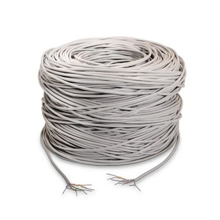 Bobina de Cable RJ45 UTP Aisens A133-0208 Cat.5e/ 100m/ Gris_0