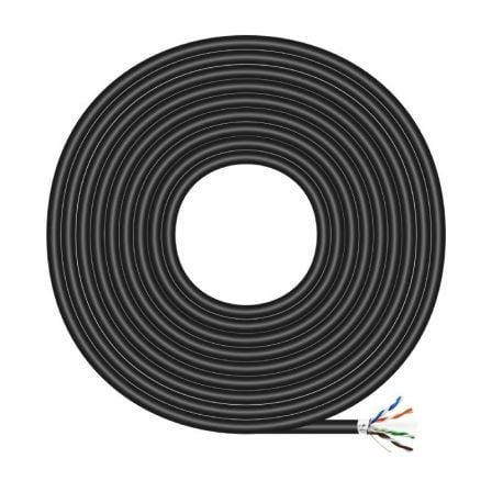 Bobina de Cable RJ45 para Exteriores FTP AWG24 Aisens A135-0673 Cat.6/ 100m/ Impermeable/ Negro_0