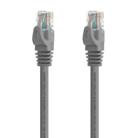Cable de Red RJ45 AISENS / Cat.6A / 2m / Gris / A145-0327