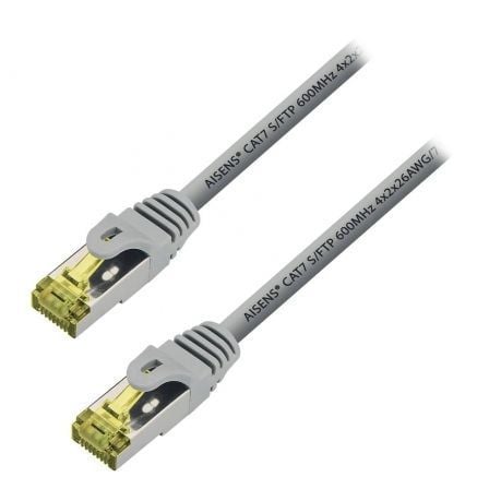 Cable de Red RJ45 S/FTP Aisens A146-0333 Cat.7/ 50cm/ Gris_0
