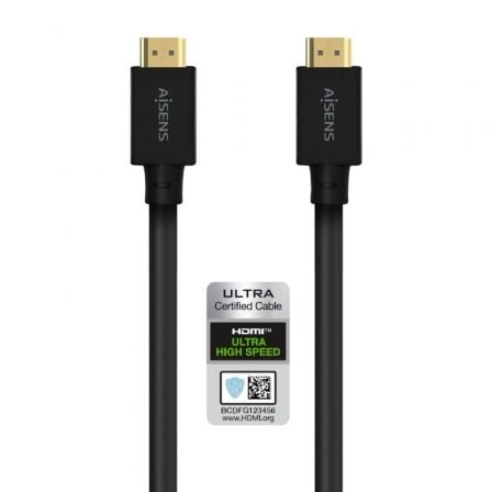 Cable HDMI 2.1 AISENS / 5m / Certificado / Preto / A150-0680