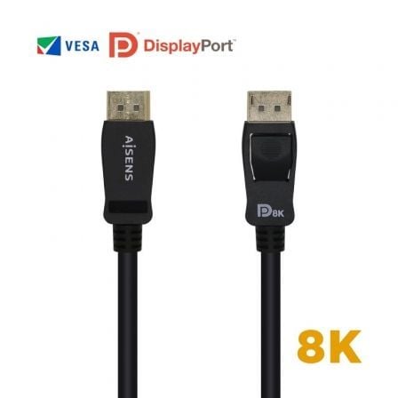 Cabo DisplayPort 1.4 8K Aisens / 2m / Preto