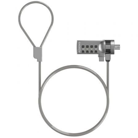 Cable de Seguridad para Portátiles Aisens ASLK-D40N01-SL/ 1.5m_0