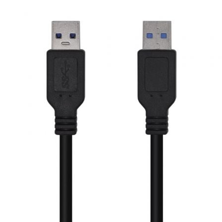 Cabo USB 3.0 AISENS / Macho-Macho / 1m / Preto / A105-0446