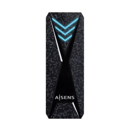 Caja Externa para Disco SSD M.2 NVMe Aisens ASM2-RGB013B/ USB 3.2 Gen2/ Sin Tornillos_0