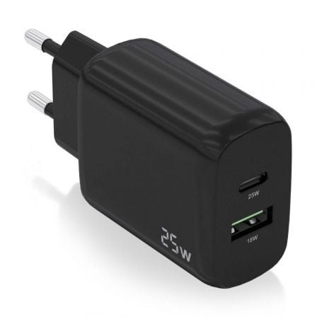 Cargador de Pared Aisens A110-0759/ 1xUSB Tipo-C/ 1xUSB/ 25W_0