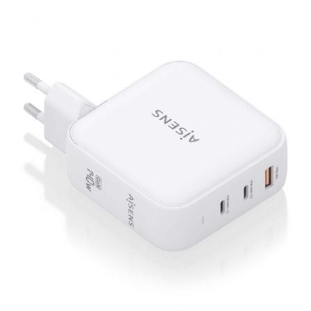 Cargador Gan de Pared Aisens ASCH-140W3P030-W/ 2xUSB Tipo-C/ 1xUSB/ 140W_0