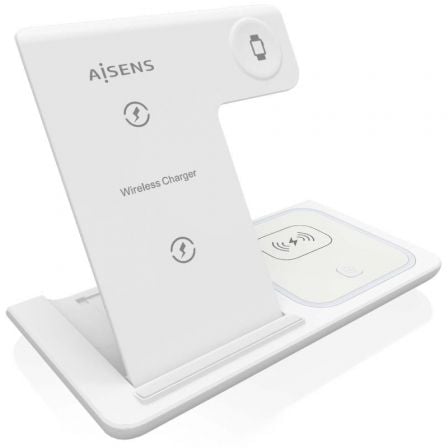 AISENS ASCH-15W3WC044-W cargador de dispositivo móvil Auriculares, Teléfono móvil, Smartphone, Reloj inteligente Cargador inalámbrico Interior_0